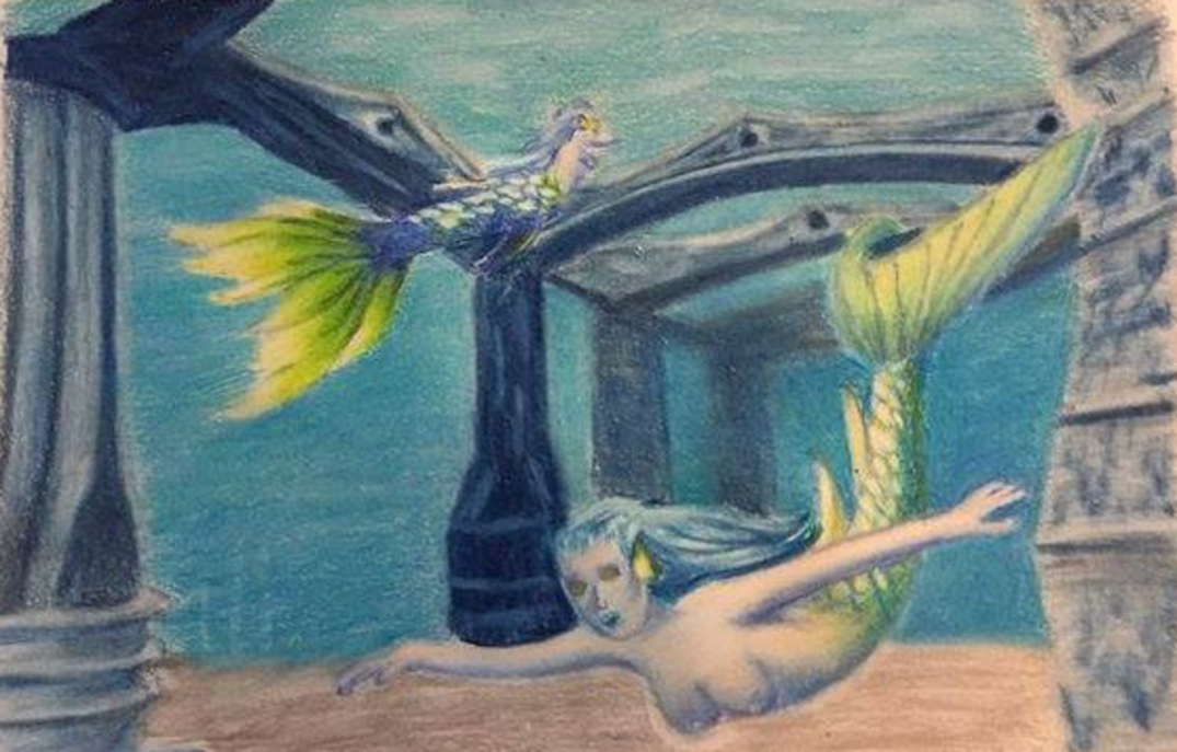 Bahamas Mermaids Drawing