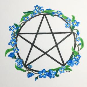 Forget-Me-Not Pentacle, Jessica Jewett
